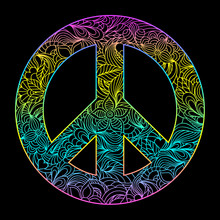 Floral Peace Symbol