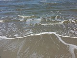 Fototapeta Morze - Ocean water background on Florida beach