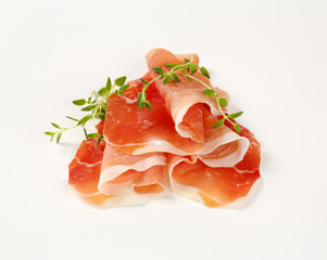 Canvas Print - air dried ham with thyme