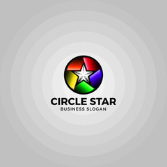 Circle Star Logo template