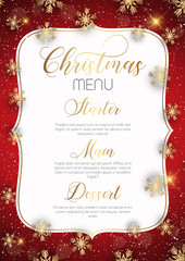 Poster - Christmas menu design