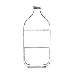 Poster - Milk glass bottle icon vector illustration graphic design