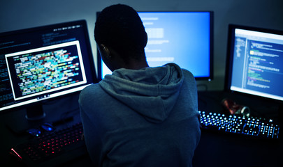 Wall Mural - hacker shoot
