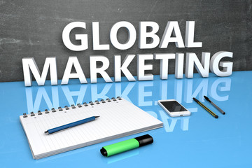 Wall Mural - Global Marketing text concept