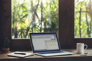 Wall Mural - a workstation by the window