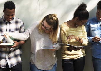 Poster - Group of students hanging out