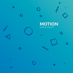 Wall Mural - motion graphics design concept element. vector geometric background
