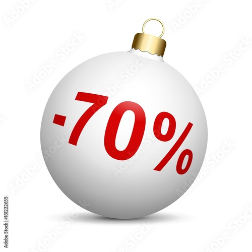 Boule De Noël Blanche En Solde 70 Buy This Stock
