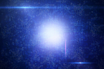 Wall Mural - glowing digital wallpaper