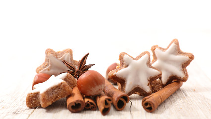 Poster - gingerbread cookie and spices