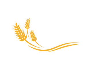 wheat food agriculture logo