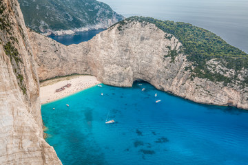 Wall Mural - The cove in Zakynthos Greece