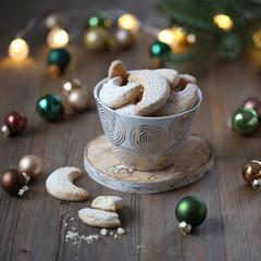 Wall Mural - Christmas vanilla crescents