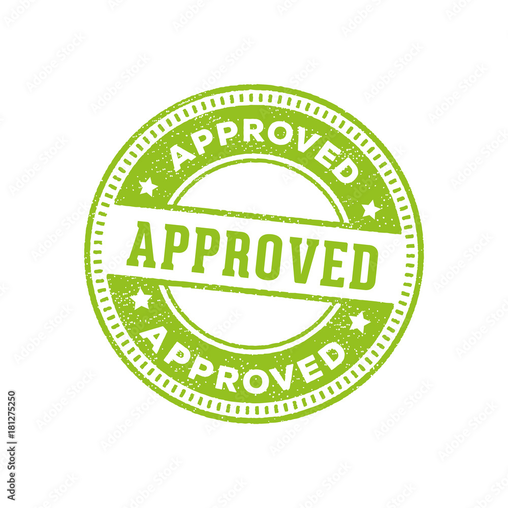 approved sign label stamp Stock Vector | Adobe Stock