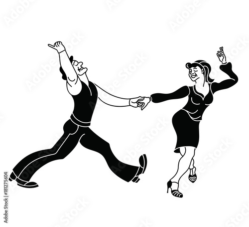 Plakaty Swing  tanczacy-seniorzy-szczesliwi-starzy-ludzie-dobrze-sie-bawia-aktywni-emeryci-retro-sylwetka-vintage-da
