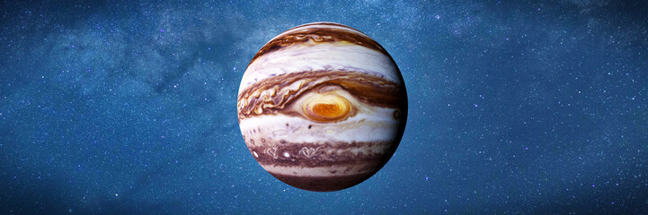 Wall Mural - planet jupiter and the stars of the galaxy