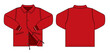 Illustration of men's jacket (red)