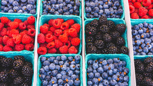 Mixed Berries At Farmers Market