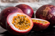 ripe juicy passion fruit