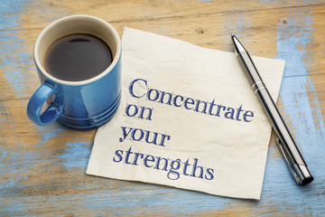 Wall Mural - Concentrate on your strengths