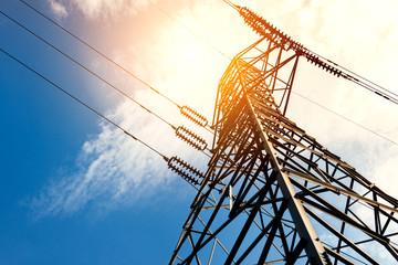 Wall Mural - high voltage post or high voltage tower