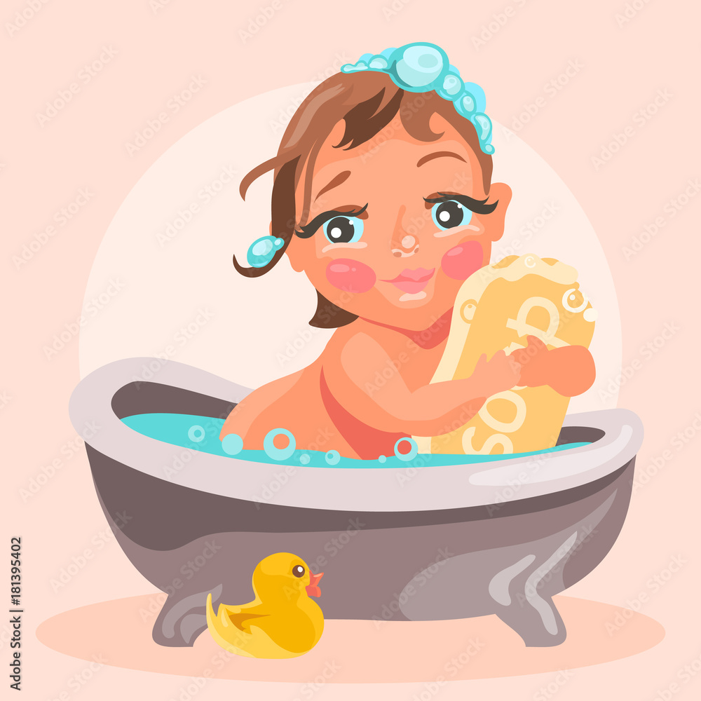 bath child girl