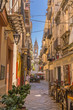 Palermo, Italy. View of one of the most picturesque streets of the old town
