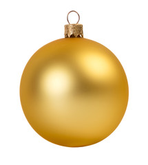 Gold christmas ball