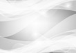 © KanawatTH - Gray and white wave abstract vector background, Graphic design with copy space