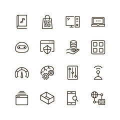 VR icon set