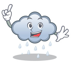 Sticker - finger rain cloud character cartoon