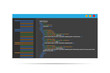 HTML code website. Coding, programming  concept. Vector illustration.