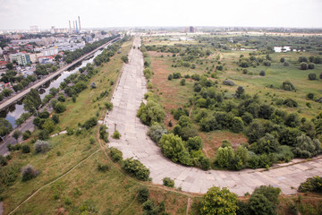 Wall Mural - Vacaresti lake and swamp in Bucharest