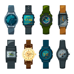 Poster - Set of different hand watch for male and female