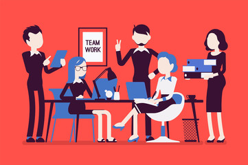 Wall Mural - Team work in office