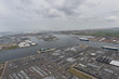 Aerial image of car carrier terminal Gefco Benelux at Port of Zeebrugge