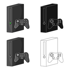 Wall Mural - Game console single icon in cartoon,black,outline style for design.Car maintenance station vector symbol stock web illustration.