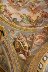  Fresque de l'église baroque San Leone de Pistoia en Toscane, Italie