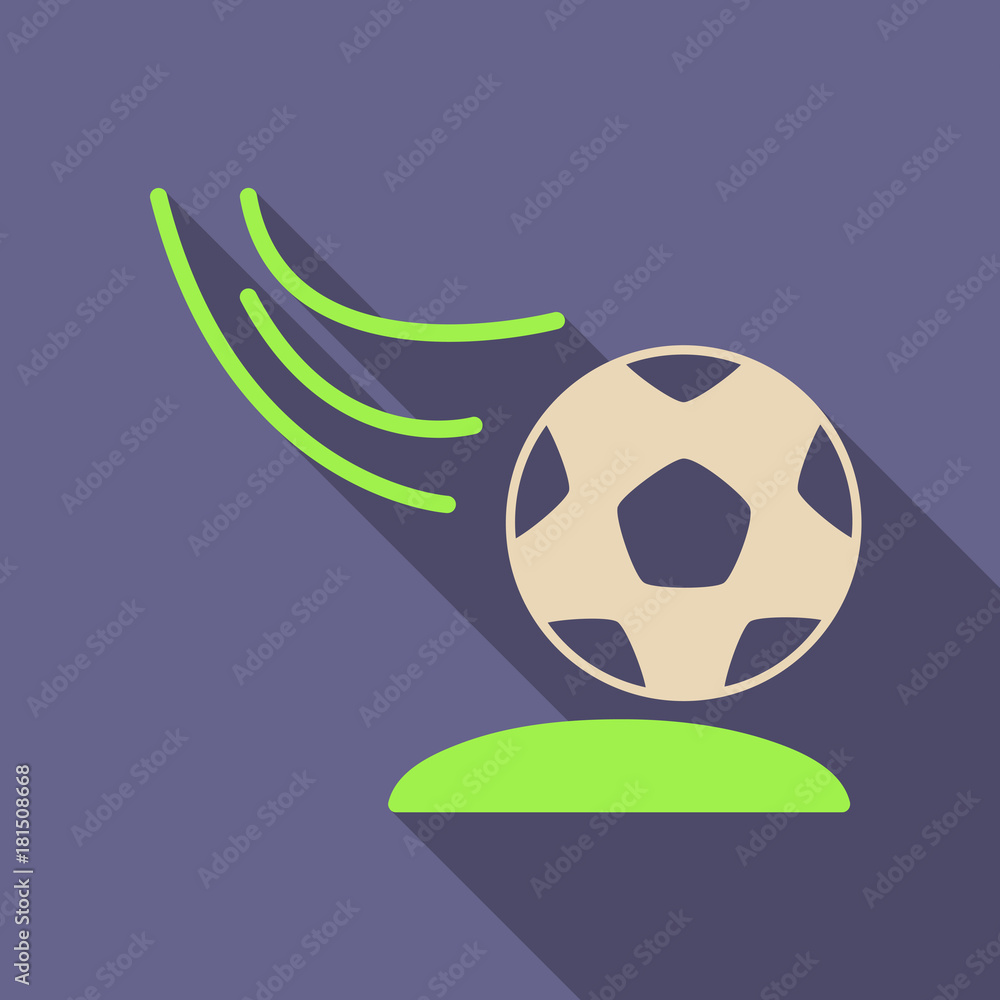 Soccer ball icon. Soccer ball Vector isolated on background. Flat