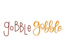 Gobble Gobble Calligraphy 