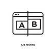AB testing vector icon