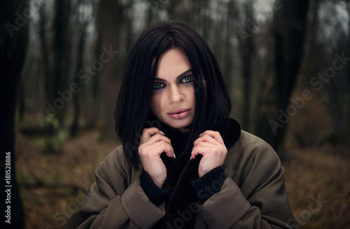 Portrait Of A Girl In The Forest Green Eyes Autumn Forest Stock Photo Adobe Stock Portrait Of A Girl In The Forest Green Eyes Autumn Forest Stock Photo Adobe Stock