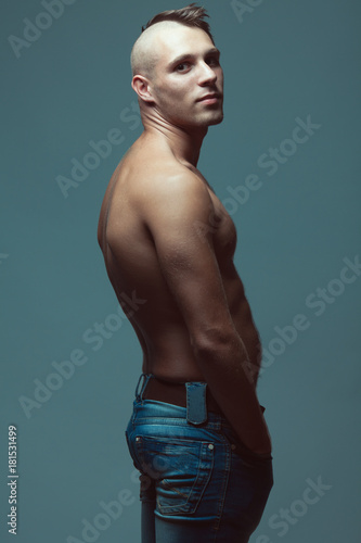 Male model shaved head