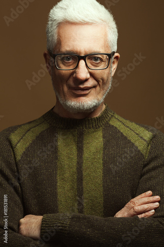 Fabulous At Any Age Eyewear Concept Portrait Of Fashionable 60
