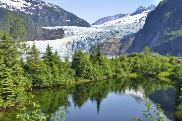 Wall Mural - Mendenhall Glacier in Alaska, United States