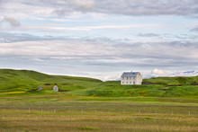 Isolated House, Sudurland, South Iceland, Iceland