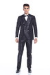 © Jade - Figure, Business Man Stand in dark Blue Black Suit