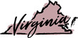 Hand Drawn Virginia State Design