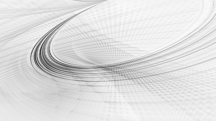 Wall Mural - abstract white background texture. dynamic curves ands blurs pattern. detailed fractal graphics. sci