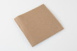 brown tissue paper on white background